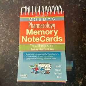 Mosby’s Pharmacology memory notecards